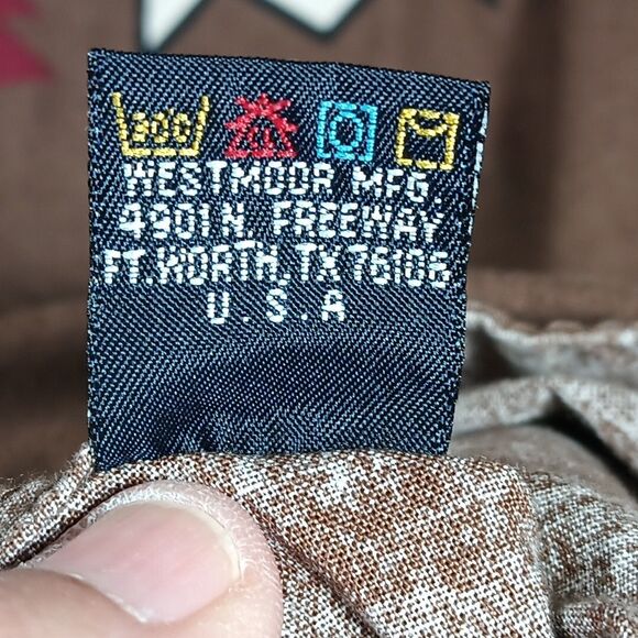 Brooks Dunn Shirt XL Panhandle Aztec Western Cowboy Rodeo Long Sleeve Brown - Picture 5 of 9